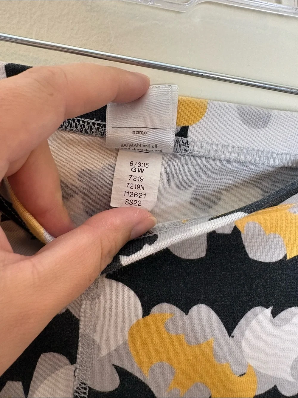Hanna Andersson boys Batman 100% organic cotton pajama pants 8
